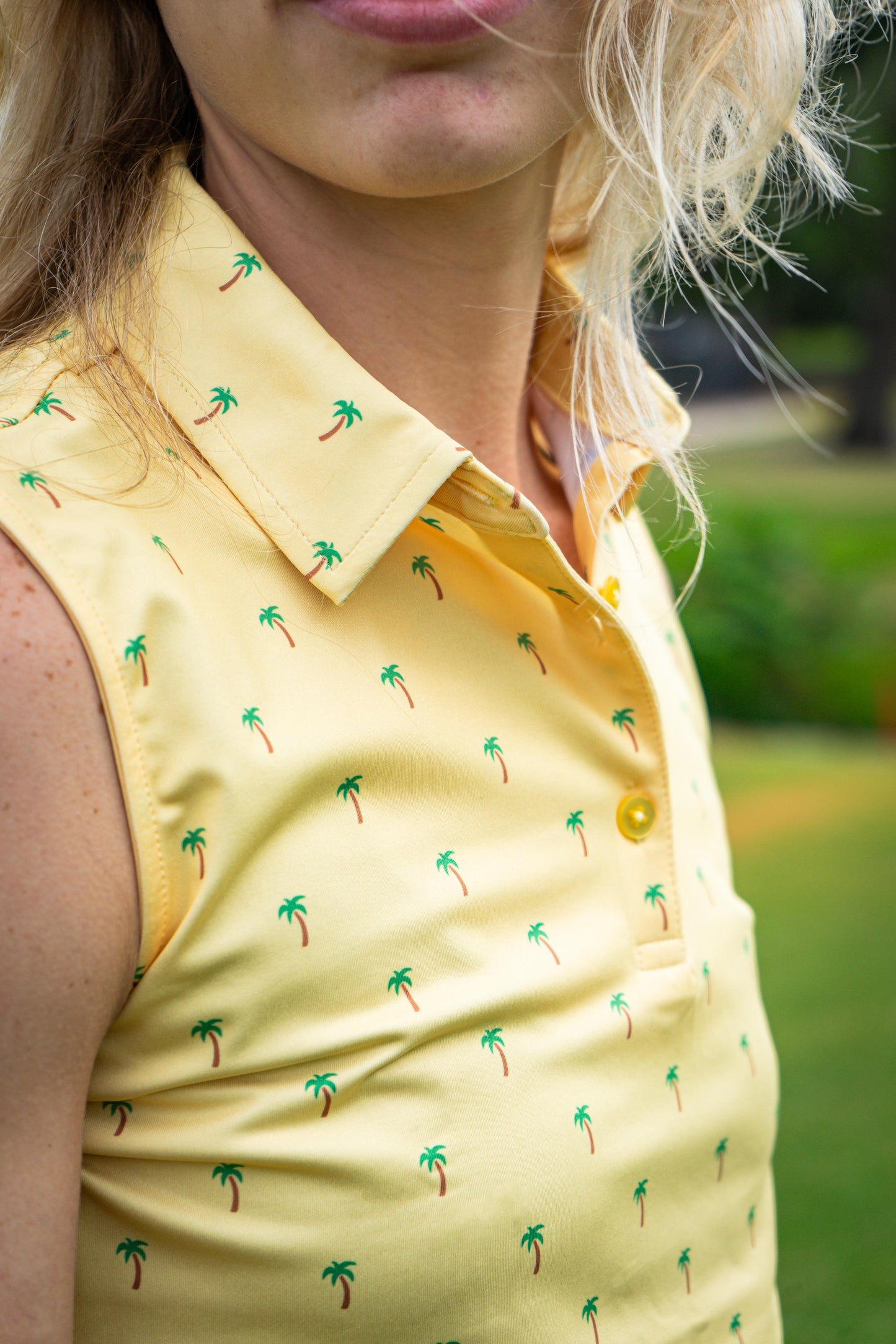 Ms. Tiny Palms Sleeveless Polo