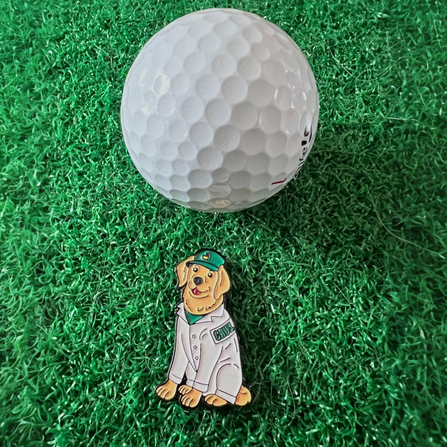 The Golden Caddy Ball Marker