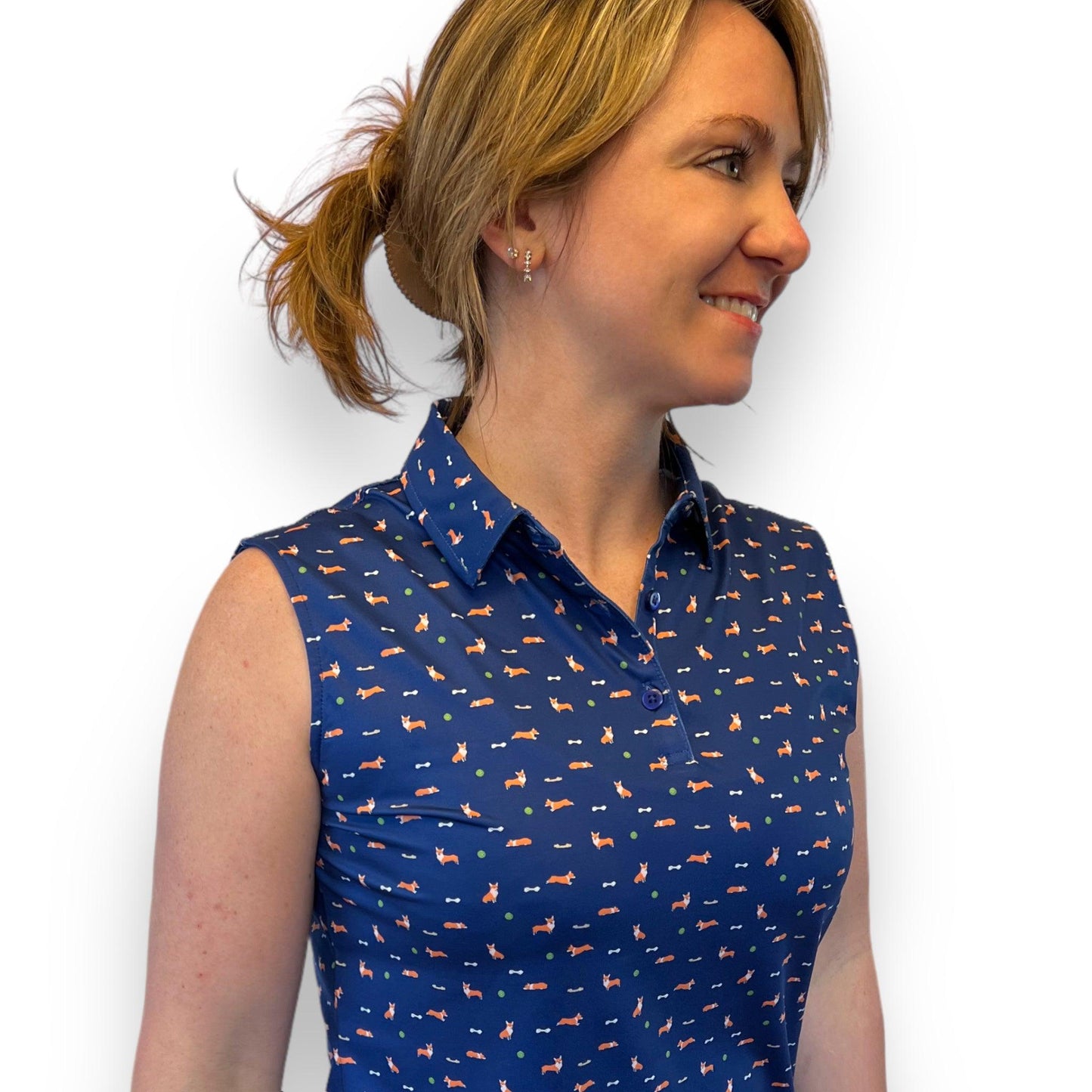 Ms. Pembroke Welsh Sleeveless Polo - Crux Golf